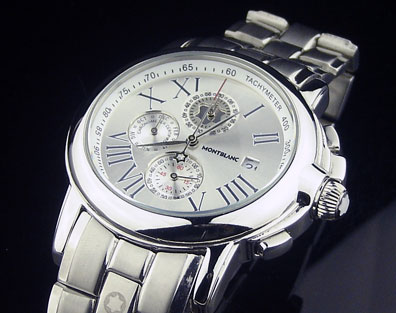 MONTBLANC WHITE DIAL STEEL AUTOMATIC - 43mm